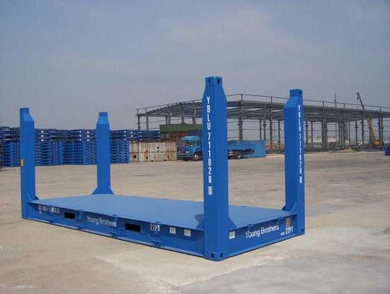 40尺框架集装箱flat rack container